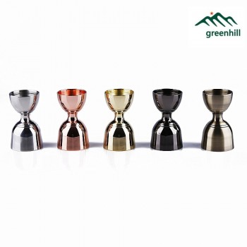 Premium Double End Cocktail Jigger 1/2 oz ( 25/50ml )  in Mirror, Copper, Golden, Black amp; Bronze Finish,  Barware / Bar Tools