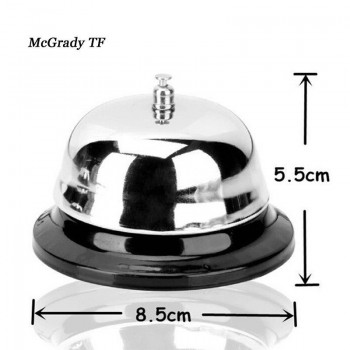 8.5*5.5cm Stainless Steel Bar Bell Desk Kitchen Hotel Counter Reception Restaurant Bar Ringer Call Bell Service Bar Tools