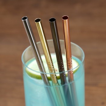 3Pcs Extra Wide Straw Reusable Stainless Steel Drinking Straw Metal Straw For Smoothies Tapioca Pearls Milk Tea Juice Bar Tools