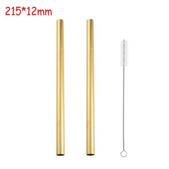 3Pcs Extra Wide Straw Reusable Stainless Steel Drinking Straw Metal Straw For Smoothies Tapioca Pearls Milk Tea Juice Bar Tools