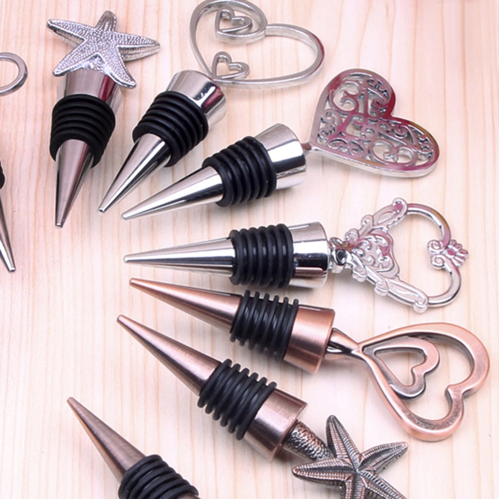 Wine Bottle Stopper Metal Clear Rhinestones Bar tools Accessories Wine Stopper vacuum sealed 2018 drop shipping