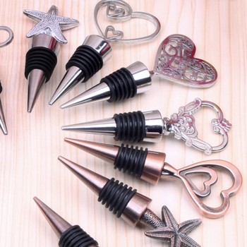 Wine Bottle Stopper Metal Clear Rhinestones Bar tools Accessories Wine Stopper vacuum sealed 2018 drop shipping
