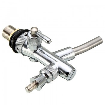 Stainless Steel G5/8 Beer Faucet Adjustable Beer Heads Faucet Flow Control Switch Shank Keg Tap Dispenser