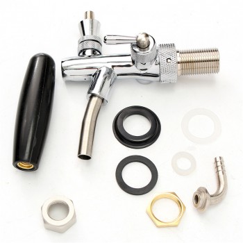 Stainless Steel G5/8 Beer Faucet Adjustable Beer Heads Faucet Flow Control Switch Shank Keg Tap Dispenser