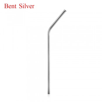 5pcs/set Reusable Drinking Straw Stainless Steel Eco-Friendly Straight/ Bend Metal Straw with Cleaner Brush Bar Accessories