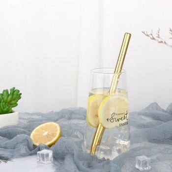 1pc 304 Stainless Steel 12mm Drinking Straw Drink Pearl Milkshake Fat Bubble Tea Straws Cocktail Party Jumbo With 1pc Brush