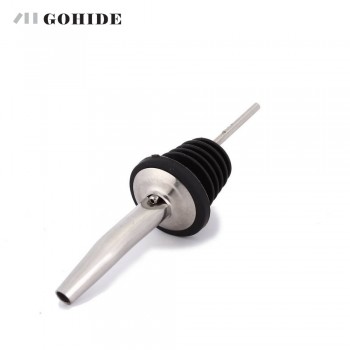GUH 3pcs/lot Stainless Steel Liquor Spirit Pourer Flow Wine Bottle Pourer Spout Wine Stopper Barware Oil Bottle Wine Pourers