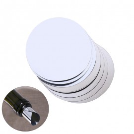 ROSENICE 20pcs Silver Aluminum Foil Wine Pourer Disc Foldable Flexible Drip Stop Pour Spouts Disk Drop Stop Pouring Disks