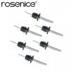 6pcs Stainless Olive Oil Steel Free Flow Pourers Liquor Bottle Pourer Wine Spout Dispenser