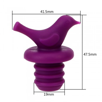 Preservation Bottle Stopper Silicone Creative Bird Design 1Pcs Safe And Healthy Family Bar Tools Bottle Caps Wine Stopper