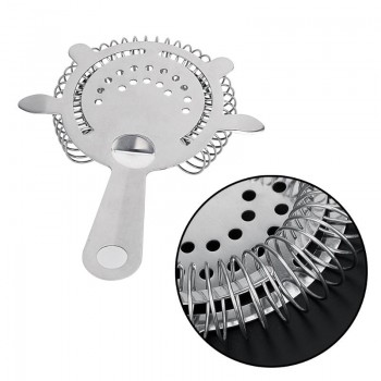 New 1pc Stainless Steel Bar Strainer Cocktail Shaker Ice Strainer Bartender Bar Percolator Colander Ice Strainer Mixed Barware