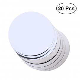 ROSENICE 6/12/20pcs Silver Aluminum Foil Wine Pourer Disc Foldable Flexible Drip Stop Pour Spouts Disk Drop Stop Pouring Disks