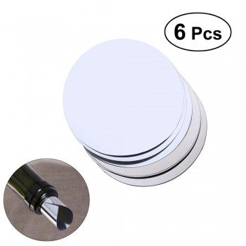 ROSENICE 6/12/20pcs Silver Aluminum Foil Wine Pourer Disc Foldable Flexible Drip Stop Pour Spouts Disk Drop Stop Pouring Disks