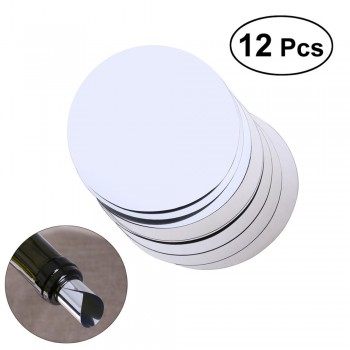 ROSENICE 6/12/20pcs Silver Aluminum Foil Wine Pourer Disc Foldable Flexible Drip Stop Pour Spouts Disk Drop Stop Pouring Disks
