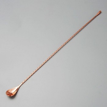 Water Drop Bar Spoon Stainless Steel Fine Thread Bar Spoon Cocktail Stirring Bartender Teardrop Bar Mixing