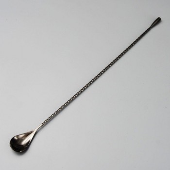Water Drop Bar Spoon Stainless Steel Fine Thread Bar Spoon Cocktail Stirring Bartender Teardrop Bar Mixing