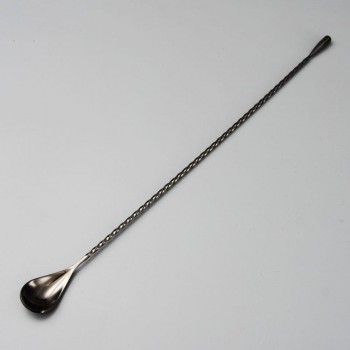 Water Drop Bar Spoon Stainless Steel Fine Thread Bar Spoon Cocktail Stirring Bartender Teardrop Bar Mixing