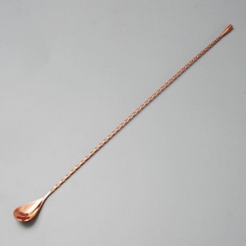 Water Drop Bar Spoon Stainless Steel Fine Thread Bar Spoon Cocktail Stirring Bartender Teardrop Bar Mixing