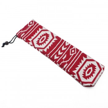 JANKNG 1-Pcs Metal Straw Bags Mutil-Color Resuable Straw Linen Storage Bag Pouch Chopsticks Spoon Tableware Bag Clean Brush