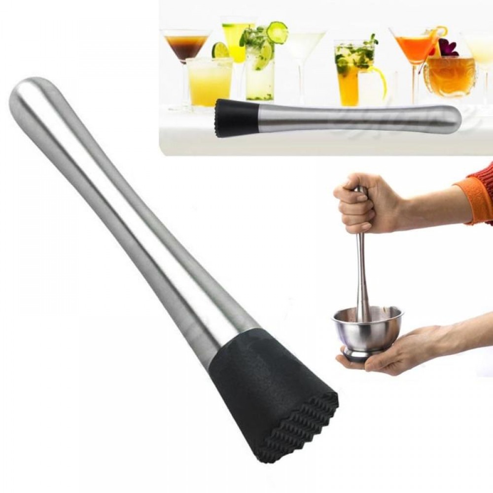 1pcs Stainless Steel Bar Cocktail Mojito Mint Muddler DIY Drink Fruit Ice Cocktail Mixer Muddler Bartenders Barware Bar Tools