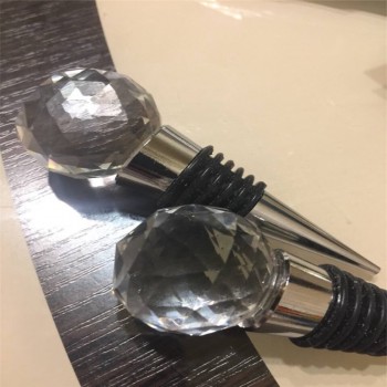 Home Wine Collection Red Wine Bottle Stopper Crystal Glass Vacuum Seale Wine Stopper