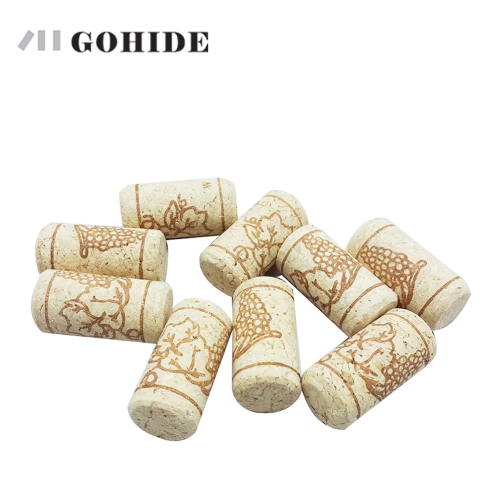 15pcs/lot Straight Bottle Wood Corks Wine Bottle Stopper Corks Wine Stoppers Bottle Plug Bar Tools Wine Cork Wooden Sealing Caps