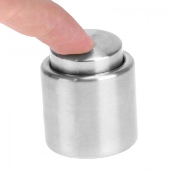 Bottle Stopper Stainless Steel Red Wine Stopper Vacuum Sealed Wine Bottle Stopper Cap Champagne Sealer Bar Kitchen Tools