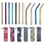 Extra Wide Metal Straw Stainless Steel Straw Reusable Drinking Straws Diameter 12mm Tube Smoothies Tapioca Pearls Bar Party