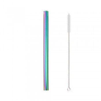 Extra Wide Metal Straw Stainless Steel Straw Reusable Drinking Straws Diameter 12mm Tube Smoothies Tapioca Pearls Bar Party