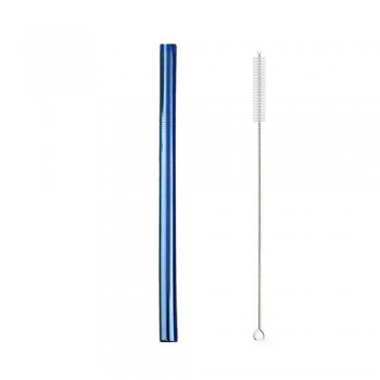 Extra Wide Metal Straw Stainless Steel Straw Reusable Drinking Straws Diameter 12mm Tube Smoothies Tapioca Pearls Bar Party