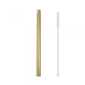 Extra Wide Metal Straw Stainless Steel Straw Reusable Drinking Straws Diameter 12mm Tube Smoothies Tapioca Pearls Bar Party