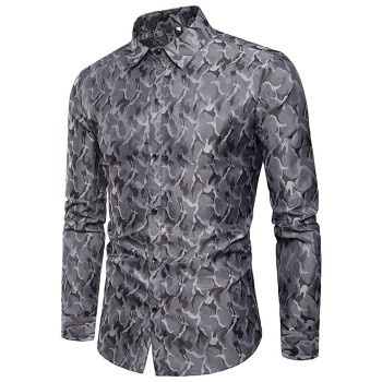 Mens Silk Satin Dress Shirt 2018 Fashion Swallow Collar Long Sleeve Shirt Men Nightclub Party Wedding Casual Shirt Chemise Homme