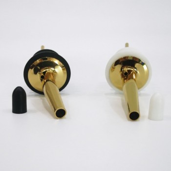 CHANOVEL 2pcs HOT Stainless steel Rose Gold wine Olive Oil Pourer Dispenser Spout Glass Bottle Pourer Black HQ