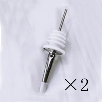 CHANOVEL 2pcs HOT Stainless steel Rose Gold wine Olive Oil Pourer Dispenser Spout Glass Bottle Pourer Black HQ