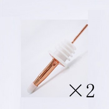 CHANOVEL 2pcs HOT Stainless steel Rose Gold wine Olive Oil Pourer Dispenser Spout Glass Bottle Pourer Black HQ