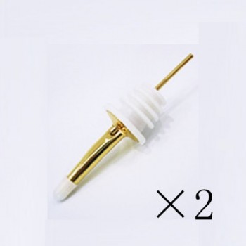 CHANOVEL 2pcs HOT Stainless steel Rose Gold wine Olive Oil Pourer Dispenser Spout Glass Bottle Pourer Black HQ