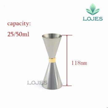 1PCS Stainless Steel Slim Double Jigger Cocktail Measuring Jigger Liquor Mearing Cup Martini Measuring Tool Bar
