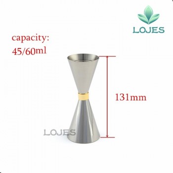 1PCS Stainless Steel Slim Double Jigger Cocktail Measuring Jigger Liquor Mearing Cup Martini Measuring Tool Bar
