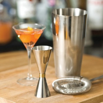 1PCS Stainless Steel Slim Double Jigger Cocktail Measuring Jigger Liquor Mearing Cup Martini Measuring Tool Bar