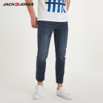 JackJones 2019 Winter New Mens Elastic Cotton Stretch Jeans Pants Loose Fit Denim Trousers Mens Brand Fashion |218132571