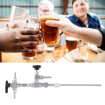 1Pcs 304 stainless steel Counter Pressure CO2 Beer Bottle Filler Home Brewing Wine Beer Bottling Homebrew