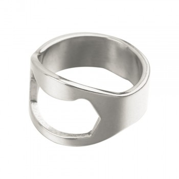 Stainless Steel Creative Bar Tool Beer Bottle Opener Creative Versatile Finger Ring Ring-Shape Beer Bottle Opener Bartender Tool