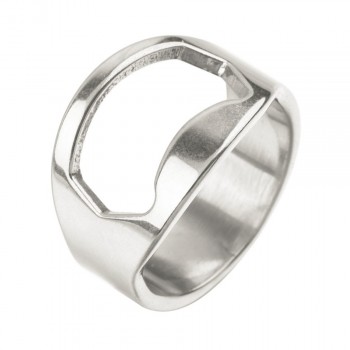 Stainless Steel Creative Bar Tool Beer Bottle Opener Creative Versatile Finger Ring Ring-Shape Beer Bottle Opener Bartender Tool