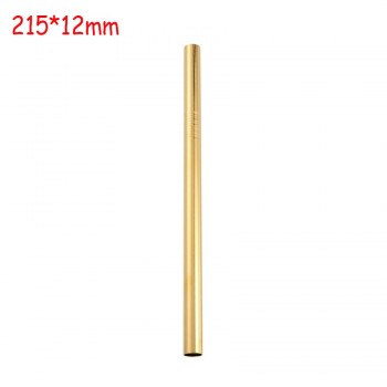Reusable  Wide Metal Drinking Straws 304 Stainless Steel Sturdy Straight Drinks Straw with Cleaning Brush Bar Party Accessory