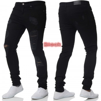 Cotton Jean Mens Pants Vintage Hole Cool Trousers for Guys 2019 Summer Europe America Style Plus Size 3XL ripped jeans men