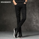 2018 Spring New men Jeans Black Classic Fashion Designer Denim Skinny Jeans mens casual High Quality Slim Fit Trousers