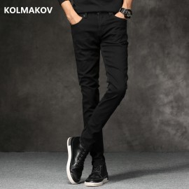 2018 Spring New men Jeans Black Classic Fashion Designer Denim Skinny Jeans mens casual High Quality Slim Fit Trousers