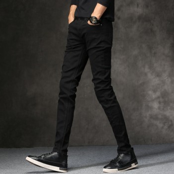 2018 Spring New men Jeans Black Classic Fashion Designer Denim Skinny Jeans mens casual High Quality Slim Fit Trousers