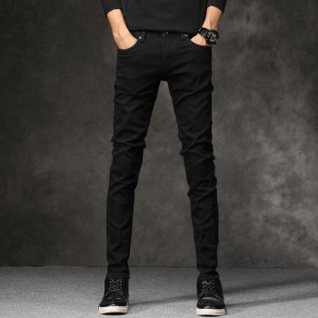 2018 Spring New men Jeans Black Classic Fashion Designer Denim Skinny Jeans mens casual High Quality Slim Fit Trousers