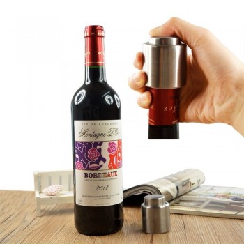 1Pcs Stainless Steel Champagne Sealer Bottle Stopper Fresh Vacuum Sealer Bar Tools For Birthday Wedding Party